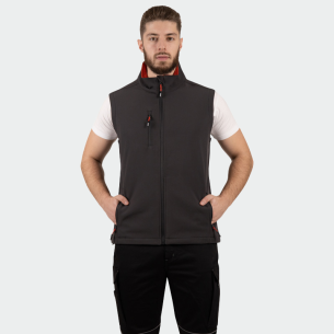 Softshell vest GRIN - Grey color 2