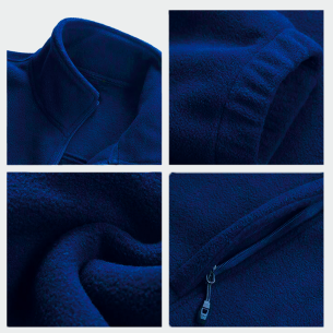 Fleece jacket HUNTER - Royal Blue color 2