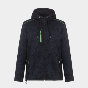 Sweatshirt with zipper NORD Hoodie - Heather Blue color