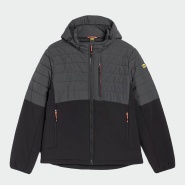 Зимно работно яке OSLO HYBRID - Черен / сив цвят