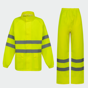 Reflective, high visible set raincoat HIMALAYA REF HV - Yellow color
