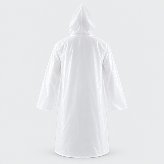 Disposable raincoat RAIN LITE - White color