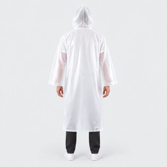 Disposable raincoat RAIN LITE - White color