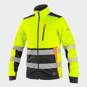 Hi Vis Softshell Jacket BENSON HV Softshell - Yellow color