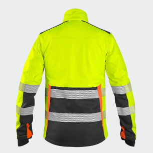 Hi Vis Softshell Jacket BENSON HV Softshell - Yellow color 2