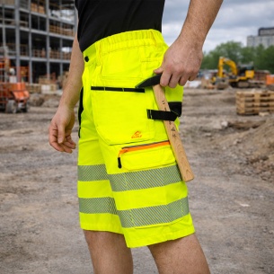 Hi Vis short DRIFT HV shorts - Yellow color 2