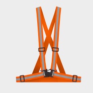 High visible braces GLEAM - Orange color