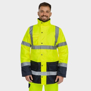 Hi Vis jacket HELIX - Yellow color 2