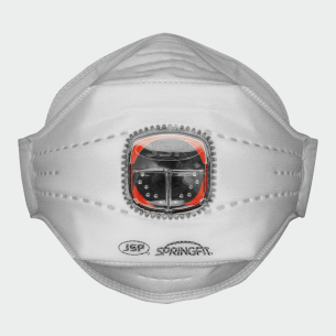 Еднократна маска FFP3 с Typhoon™ клапан SPRINGFIT™ FFP3 - Бял цвят