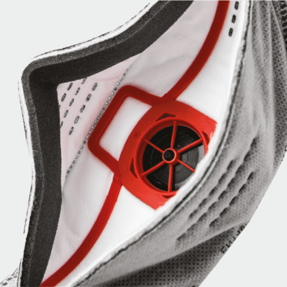 Disposable mask FFP3 Typhoon™ with valve SPRINGFIT™ FFP3 - White color