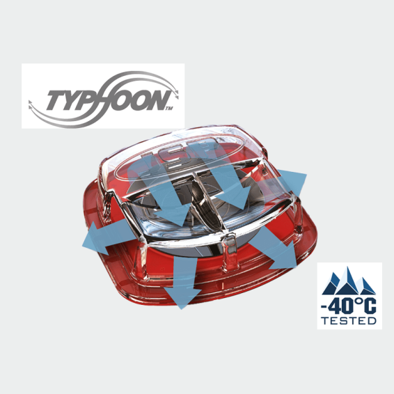 Еднократна маска FFP2 с Typhoon™ клапан SPRINGFIT™ FFP2 - Бял цвят