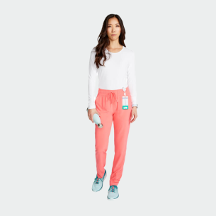 Scrub trousers ALLURA CKA184P - Soft Pomegranate color 2