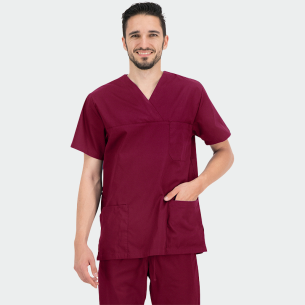 Scrub top ANGEL - Bordeaux color 2
