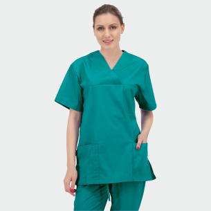 Scrub top ANGEL - Caribbean Green color 2
