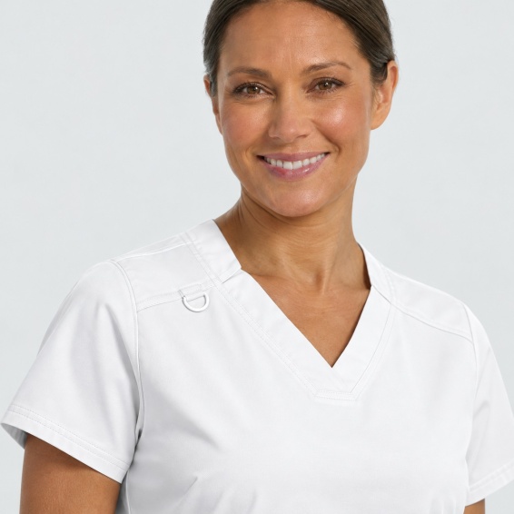 Scrub top ANGELICA - White color