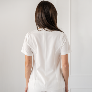 Scrub top VICTORIA - White color 2