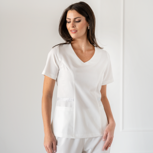 Scrub top ELINA - White color
