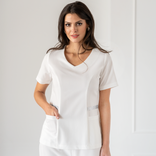 Scrub top ELINA - White color 2