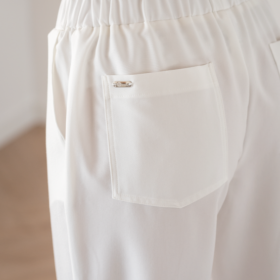Scrub trousers VIOLA B - White color