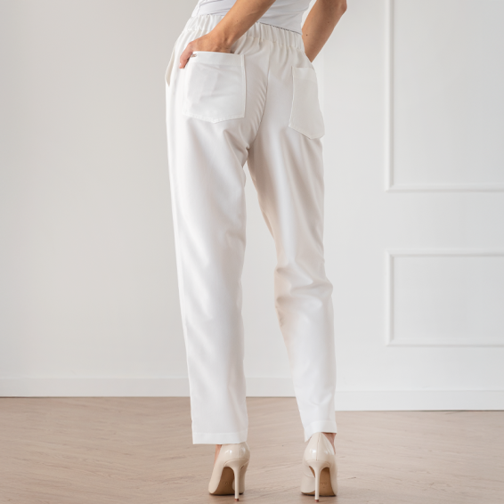 Scrub trousers VIOLA B - White color