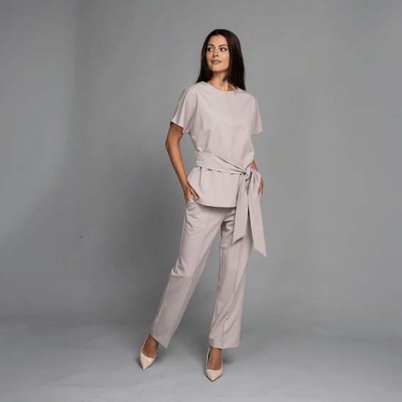 Scrub trousers ELLE - Beige color