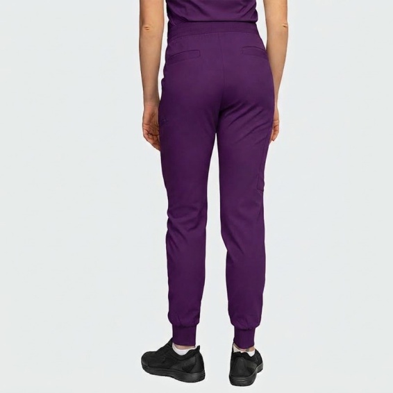 Scrub trousers AURELIA Jogger - Eggplant color