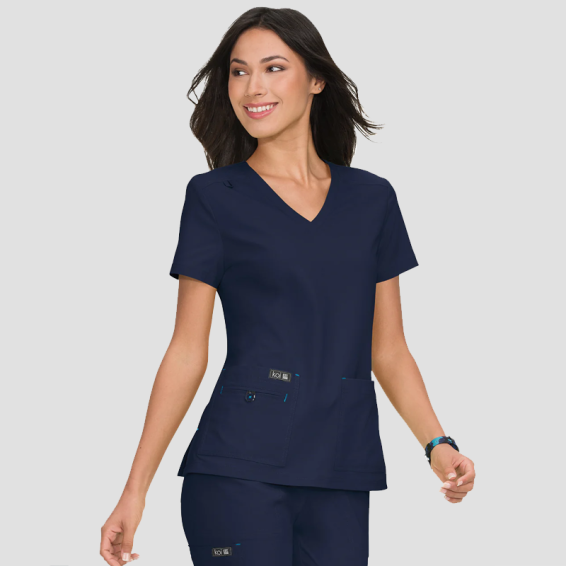 Scrub top KATIE TOP 374 - Navy color
