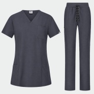 Scrub set BELLA - Charcoal color