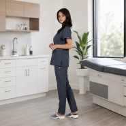 Scrub set BELLA - Charcoal color 2