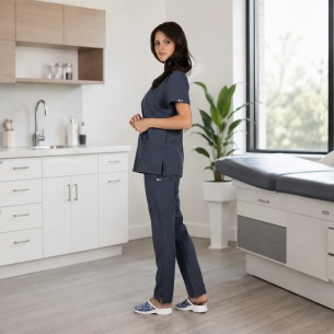 Scrub set BELLA - Charcoal color 2