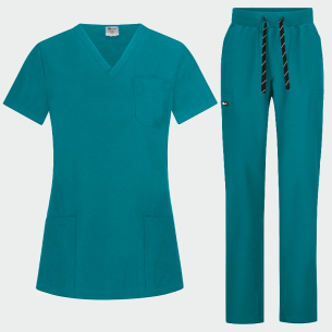 Scrub set BELLA - Caribbean Green color