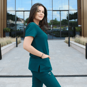 Scrub set BELLA - Caribbean Green color 2