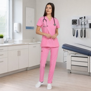 Scrub set BELLA - Candy Pink color 2