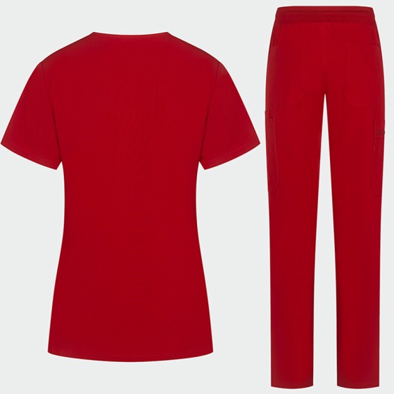 Scrub set BELLA - Paris Red color
