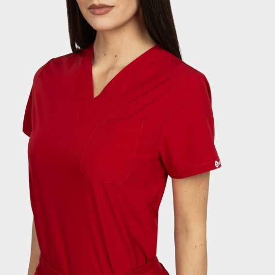 Scrub set BELLA - Paris Red color