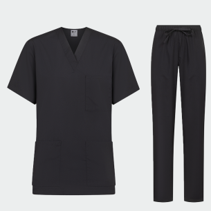 Scrub set CESARE - Charcoal color