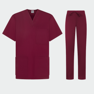 Scrub set CESARE - Bordeaux color