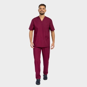 Scrub set CESARE - Bordeaux color 2