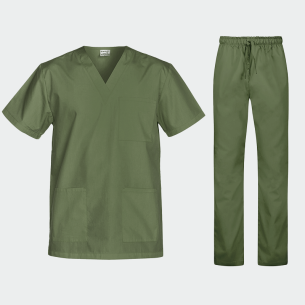 Scrub set CESARE - Olive color