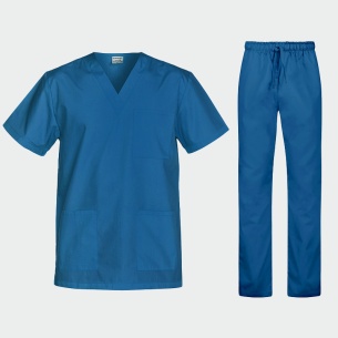 Scrub set CESARE - Caribbean Blue color