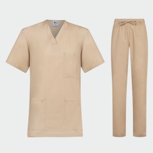Scrub set CESARE - Latte color