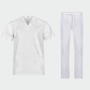 Scrub set COLOMBO - White color