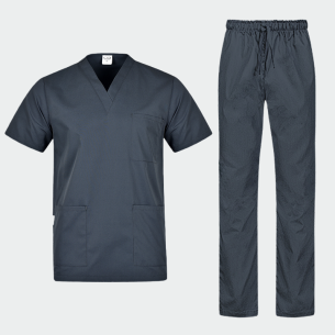 Scrub set COLOMBO - Charcoal color