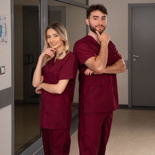 Scrub set COLOMBO - Wine_x000D_ color 2