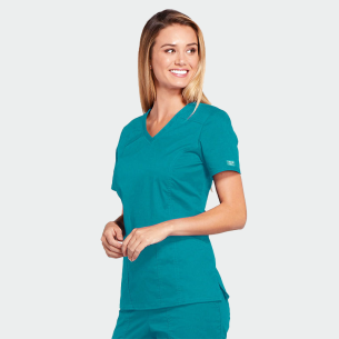 Scrub top CORE STRETCH WWE4710 - Teal color 2