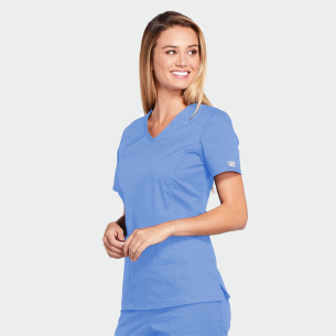 Scrub top CORE STRETCH WWE4710 - Light Blue color 2