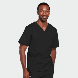Scrub top CORE STRETCH WWE4725 - Black color