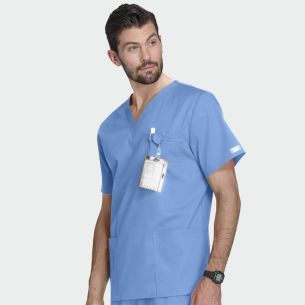 Scrub top CORE STRETCH WWE4725 - Light Blue color