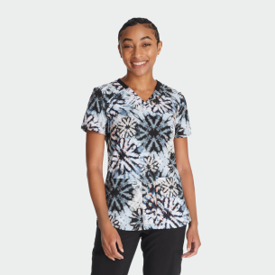 Медицинска туника DK876 - принт Organic Tie Dye