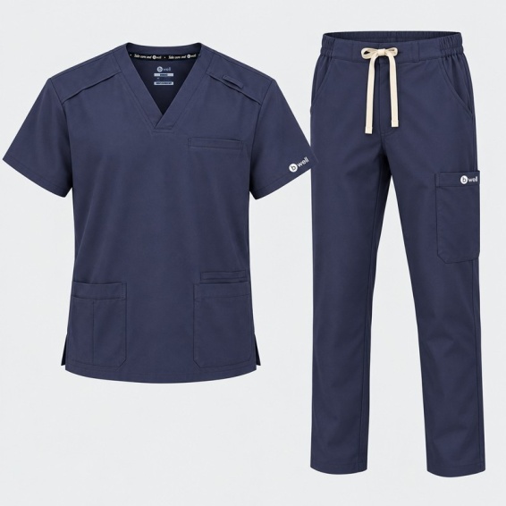 Scrub set DIEGO - Navy color